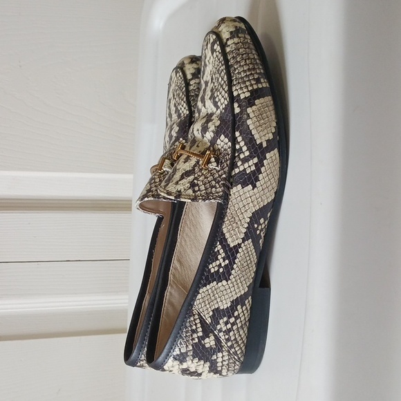 Sam Edelman "Lior" leather snakeskin bit slip on loafers - size 7 - Picture 5 of 11